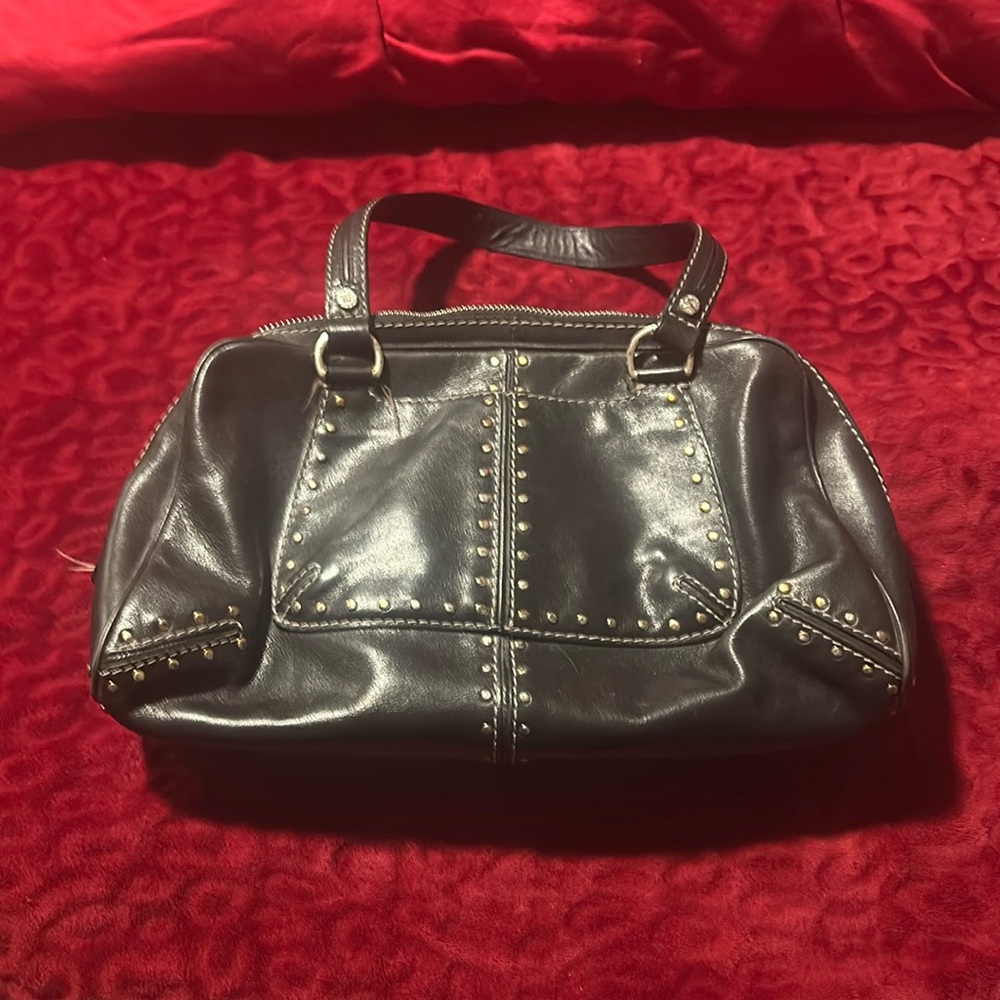 Michael Kors Black Leather studded handbag
